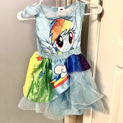 Halloween 🎃 Size 3T-4T My Little Pony Halloween Costumes Dress Rainbow Dash