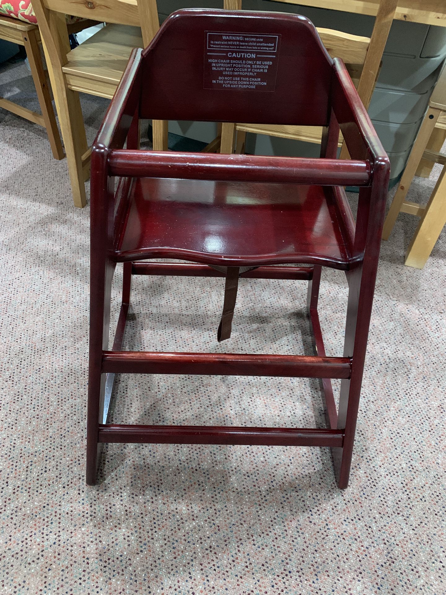 Wooden Durable High Chair 
