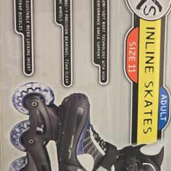 2XS COMFORT FLEX ADULT INLINE SKATES ROLLER BLADES BUCKLE BOOT POWER STRAP Size 11