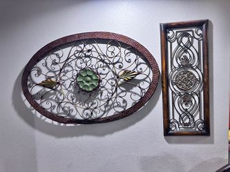 Decoración de metal $20 cada uno