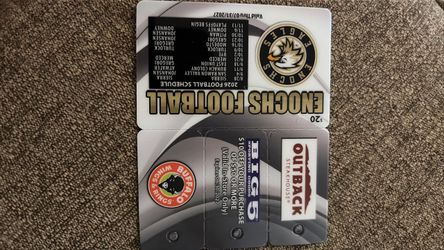 Enochs football coupon card