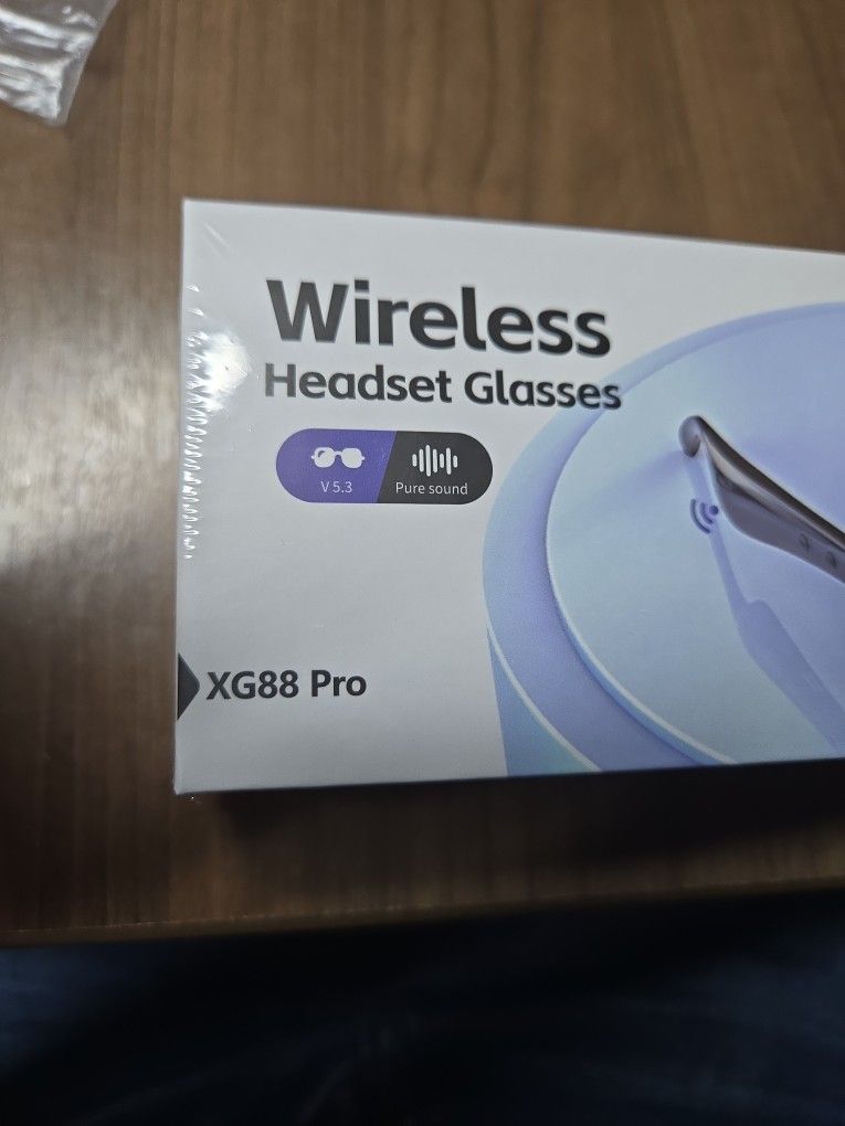 Wireless Headset Glasses Bluetooth Built-in Headphones