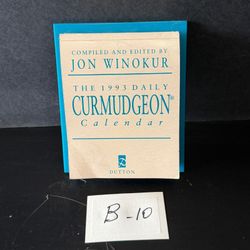 Vintage 1993 Daily Curmudgeon Calendar Jon Winokur Dutton With Stand B-10