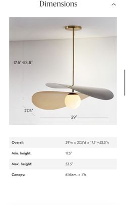 West elm Olivia light