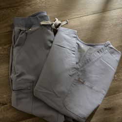 Figs Light Purple Scrubs Set (Top XXS, Bottoms XSP)