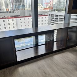 Modern TV Stand / Media Console with LED Lights + Remote