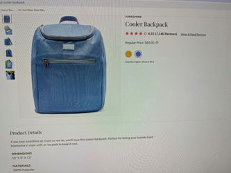 JuneShine Cooler Backpack