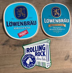 Beer sign lot of 3