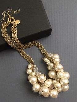 J.Crew Pearl Cluster necklace