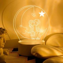 Moon 3d Lamp Perfect For Valentine’s 💕🔥❤️