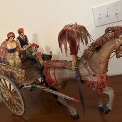 Antique Sicilian Horse And Cart