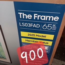 SAMSUNG 65"INCH QLED 4K THE FRAME TV LS03FAD