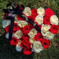 Heart Valentines Flowers 