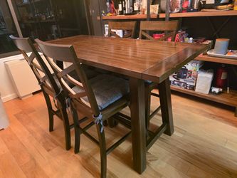 Kitchen dining table with 4 chairs