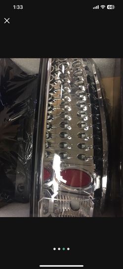 #NB18 BRAND NEW 2007-2014 Chevrolet Chevy Tahoe/Suburban Chrome Taillight LED Tail Light Pair 