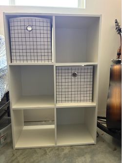 white shelf