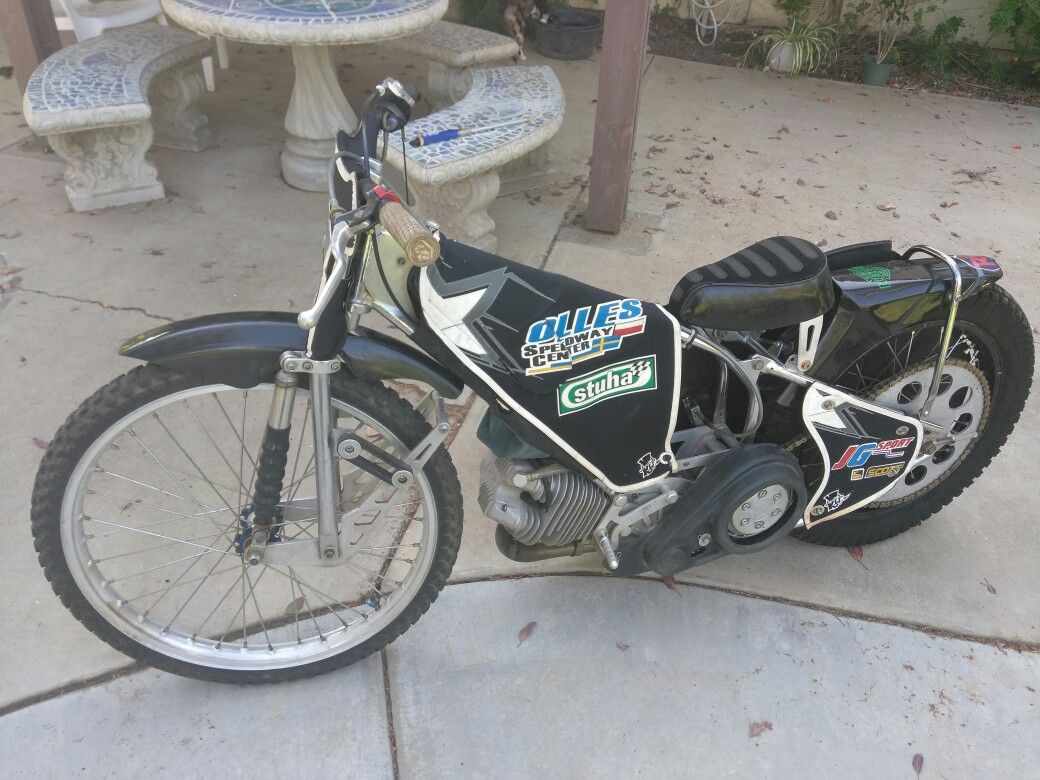 Jawa laydown Speedway bike