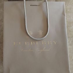 Authentic Burberry Shopping Paper Gift Bag Only