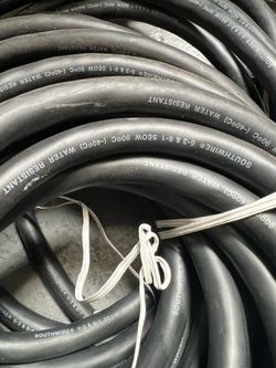 Industrial wires from generator, thick