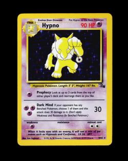 Hypno (8) 08/62 Fossil Holo Rare,Holo Pokémon TCG LP