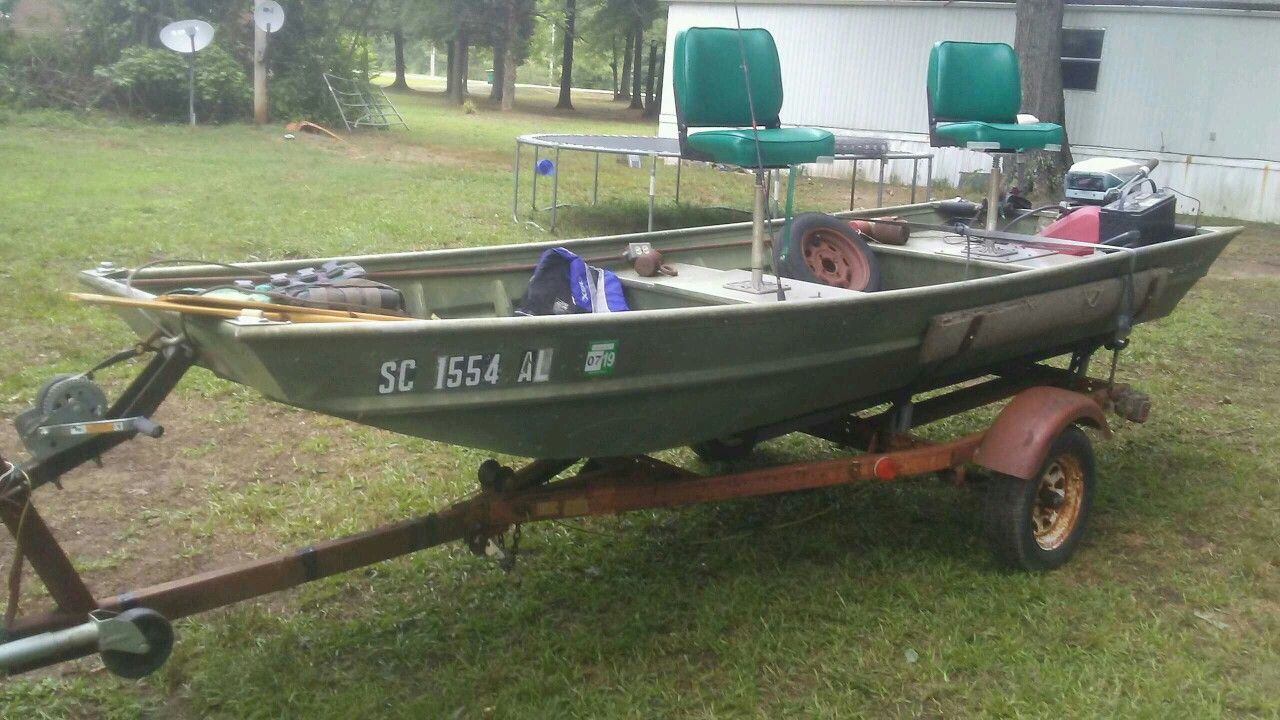 John boat an trailer for Sale in Shoals Junction, SC OfferUp