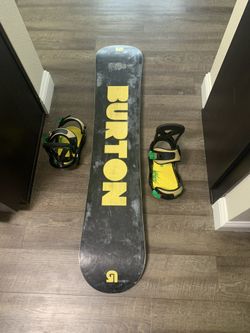 Burton Snowboard Size 147 With Brand New Burton Bindings!!!!!