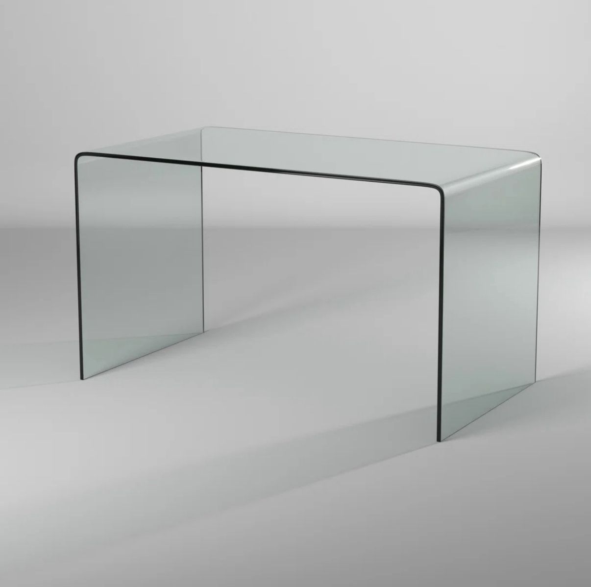 Glass Waterfall Desk