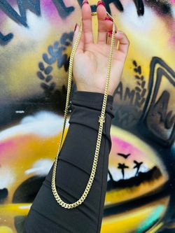 10k Solid Cuban Link Chain