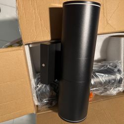 Outdoor Wall Lights 2 Packs, Integrated LED Cylinder Up Down 12W 2700K Modern Aluminum Light, Waterproof Exterior Light for Porch Patio Door $45