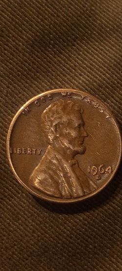 1964 D Penny- Rim
