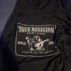 True Religion Medium Mens Grey Vintage Washed Zipup