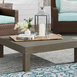 Outdoor Patio Coffee Table (Gray)