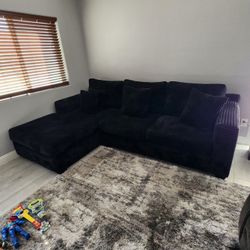 Corderoy Black Couches