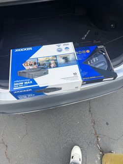 Kicker hideaway sub/amp combo 10inch kicker wiring kit