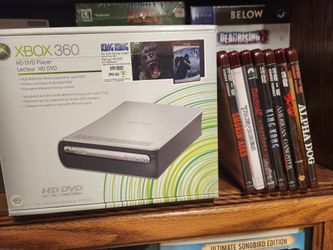 Xbox 360  HDDVD Player + 8 HDDVDS