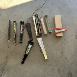 Antique, 1930S  Hand Fan Very Good Condition 10 Pieces.