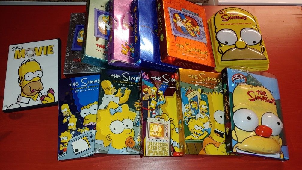 Simpsons box set dvds