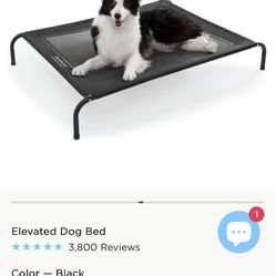 Bedsure Black - Elevated Dog Bed