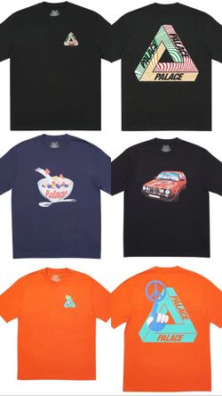 NEW + RECEIPT Palace T-Shirt SIZE XL + XXL GT Aiight Tri-Tex Charms Tri-Smiler Tri-Ferg triferg tee 