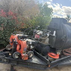 Seal Coat Tank , Slurry , Striping , Blowers , Crack Fill Kettle 30 Gals Crack Fill Pots  