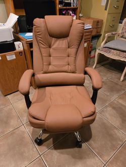 Brown Leather Executive Office Chair
