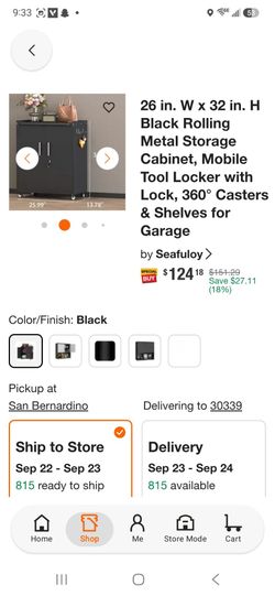 Metal storage, with wheels