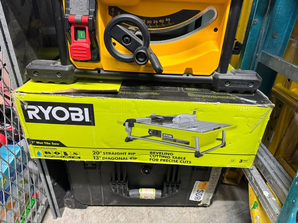 Ryobi Blade Corded Tabletop Wet Tile Saw
