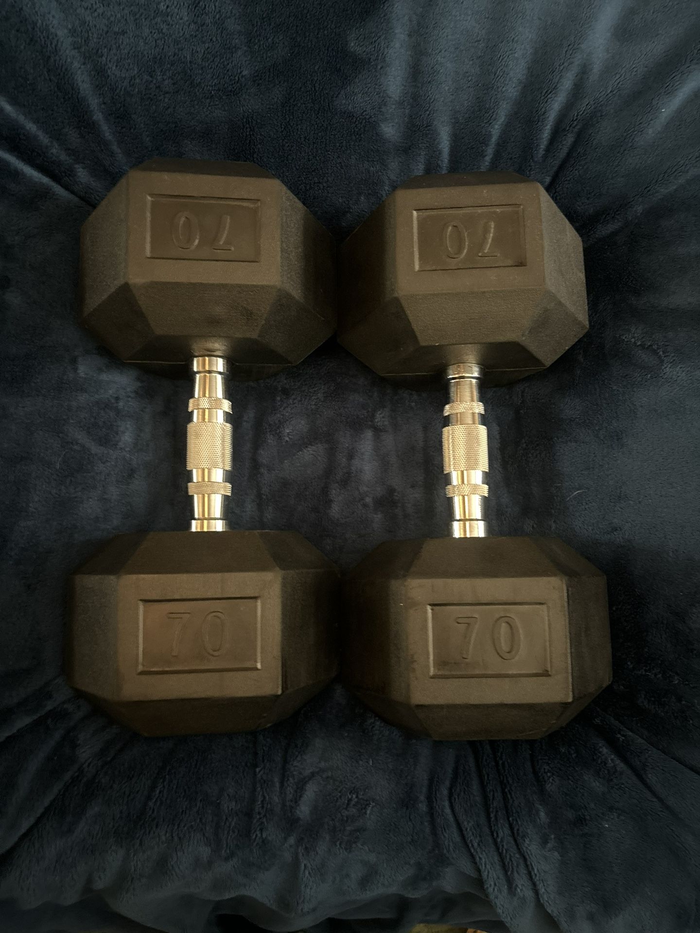 70 Lb Dumbbells (pair)