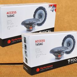 Focal Access Car Speakers 2 Sets 6 1/2 Inch 2-Way Coaxial Speaker System 240 Watts Package 165AC 🚨 Payment Options Available 🚨 No Credit Needed 🚨 