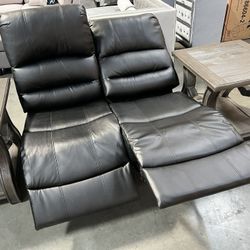 !!New!!! Clearance! Power Recliner Loveseats, Loveseat, Recliner Loveseat, Bonded Leather Recliner, Black Recliner, Recliner Couch