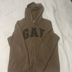 Gap Brown Zip Up Hoodie