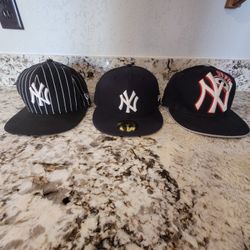 3 Yankees Baseball Lids