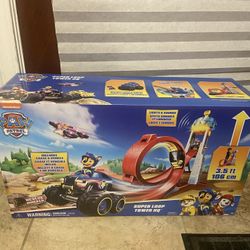 PAW Patrol: Rescue Wheels Super Loop Tower HQ with Lights, Sounds, Vehicle & Figure New in Box