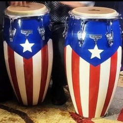 Lp Matador Congas With Heavy Duty Stand